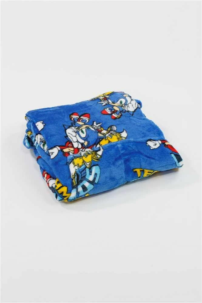 Sonic the Hedgehog Sonic the Hedgehog nešiojama pliušinė vilnonė antklodė, pončas