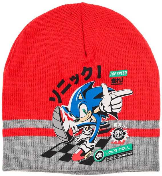 Sonic the Hedgehog vaikiška kepurė, raudona