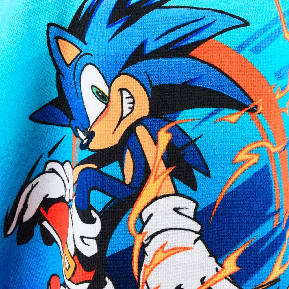 Sonic the Hedgehog Speed paplūdimio rankšluostis pončas 55x110 cm (greitai džiūstantis)