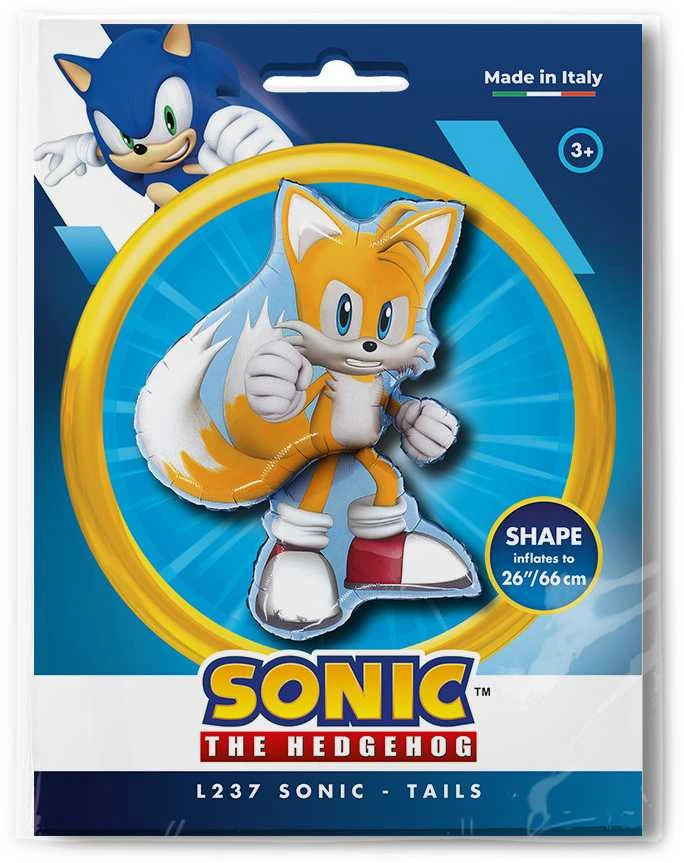 Sonic the Hedgehog Tails folijos balionas 66 cm