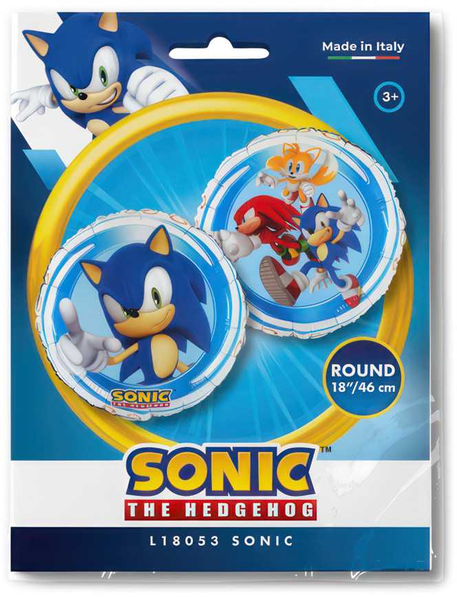 Sonic the Hedgehog Trio folijos balionas 46 cm