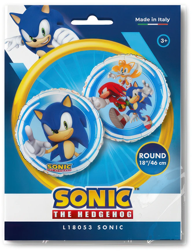 Sonic the Hedgehog Trio folijos balionas 46 cm
