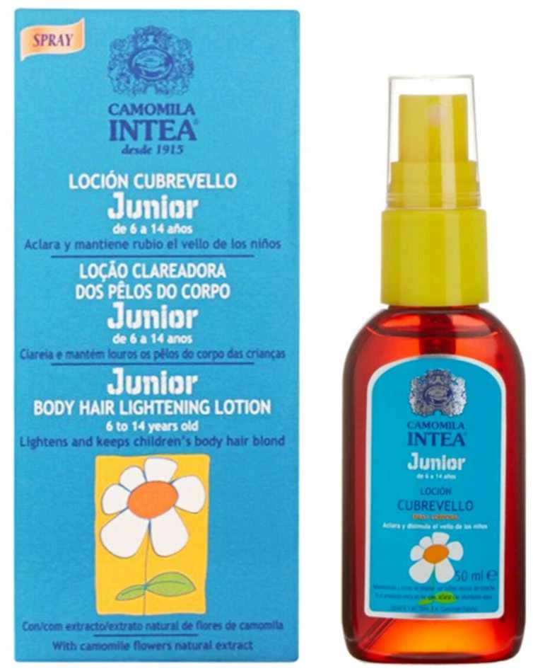 Camomila Intea kūno plaukų šviesinimo losjonas vaikams purškiamas, 50ml