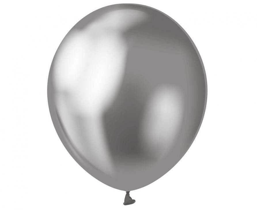 Spalva platinos pilka, pilki balionai, 7 vnt. 12 colių (30 cm)