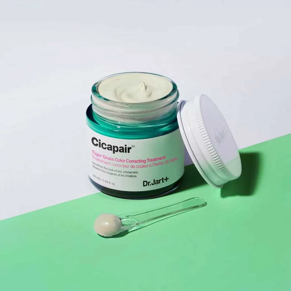 Dr. Jart+ Cicapair Tiger Grass Color Correcting Treatment intensyvaus poveikio kremas nuo odos raudonio, 50 ml