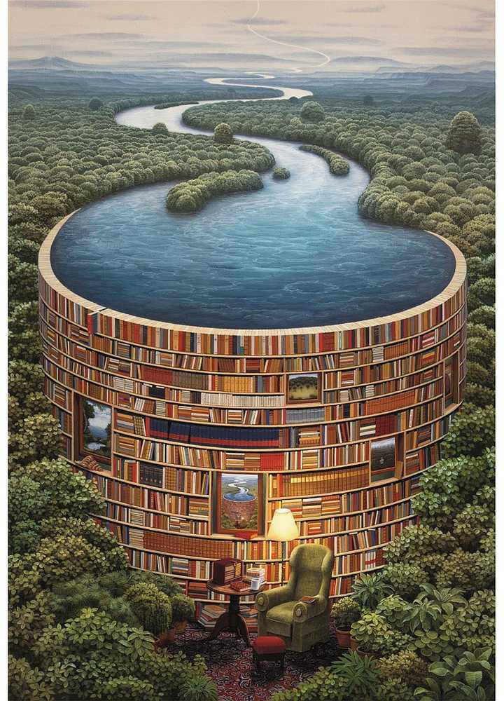 Clementoni Dėlionė 1000 vnt. - Biblioteka