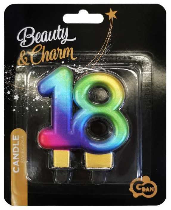 GoDan Candle for 18 Galaxa - 7,5 cm - 1 pc. universalus
