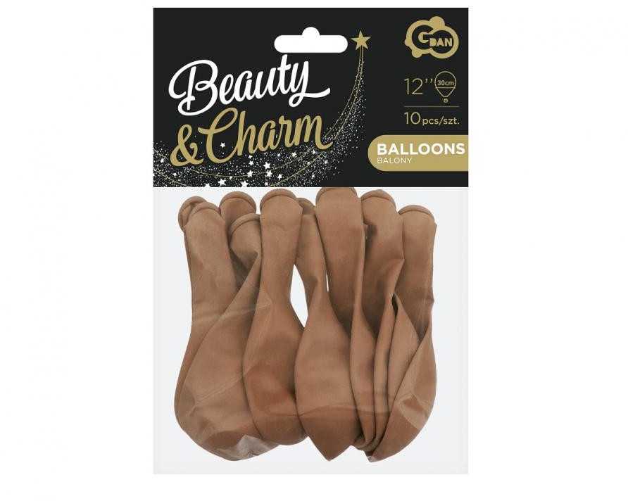 Spalvoti pasteliniai karamelės balionai, 10 vnt. 12 colių (30 cm)