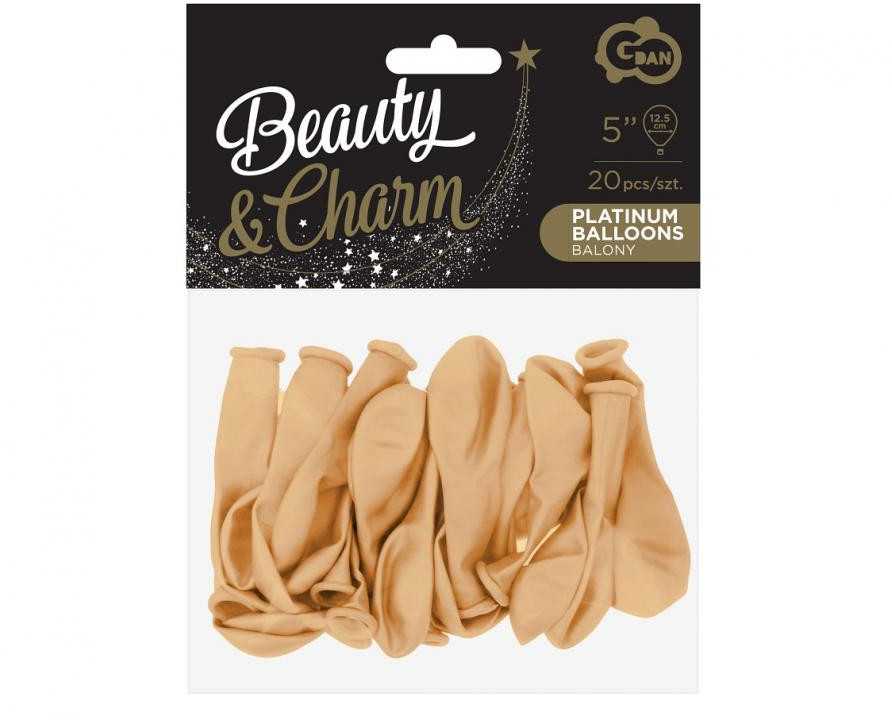 Spalvoti pasteliniai kūno spalvos balionai, 20 vnt. 5 colių (12,5 cm)