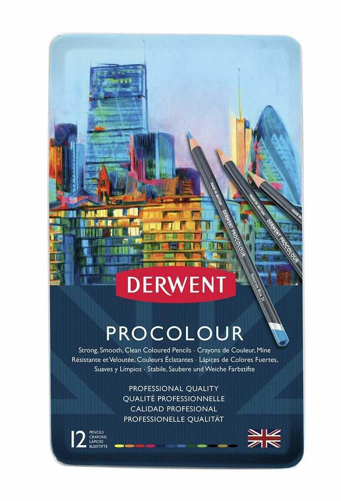 Derwent Procolour pencil - 12 stk. i tinæske