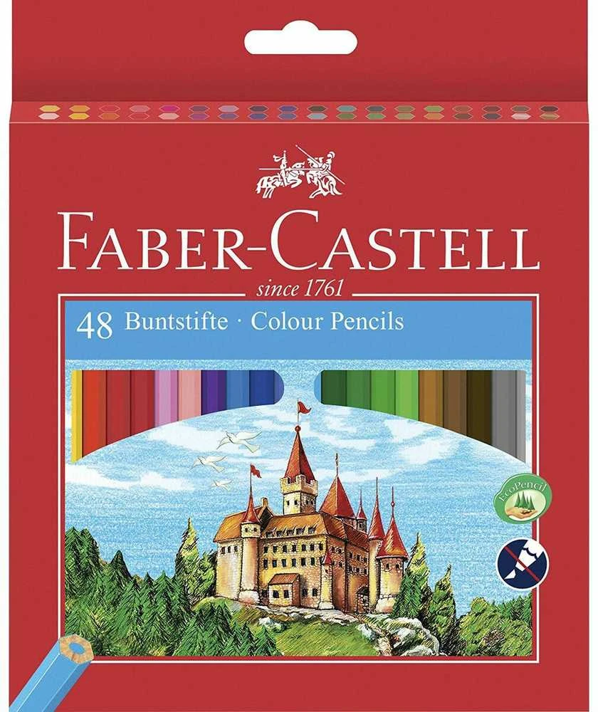 Spalvoti pieštukai Faber-Castell Castle, 48 spalvų