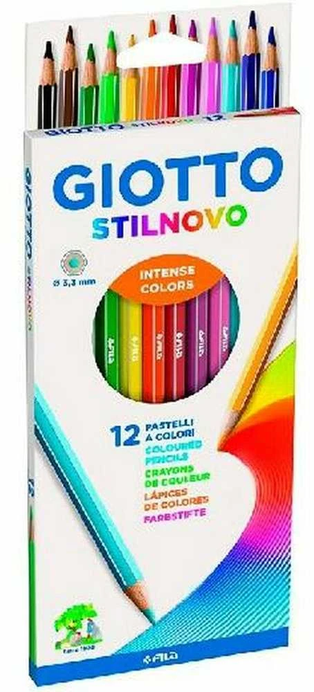 Fila „Giotto Stilnovo“ intensyvios 12 spalvų kreidelės (273987)