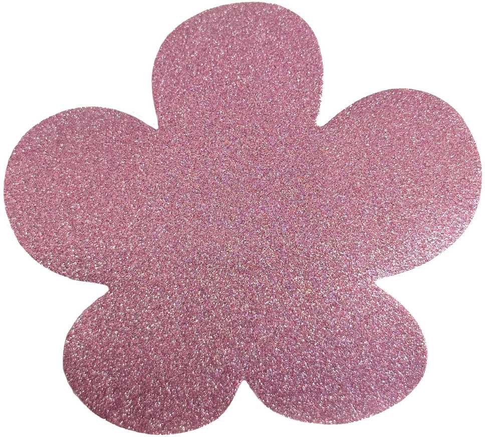 Spalvotos gėlės blizgučių putplasčio formos, 12 vnt.
