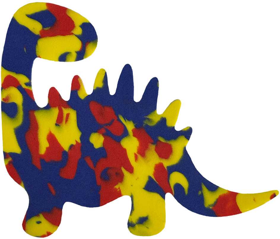 Spalvotų dinozaurų putplasčio figūrėlės, 12 vnt. pakuotė