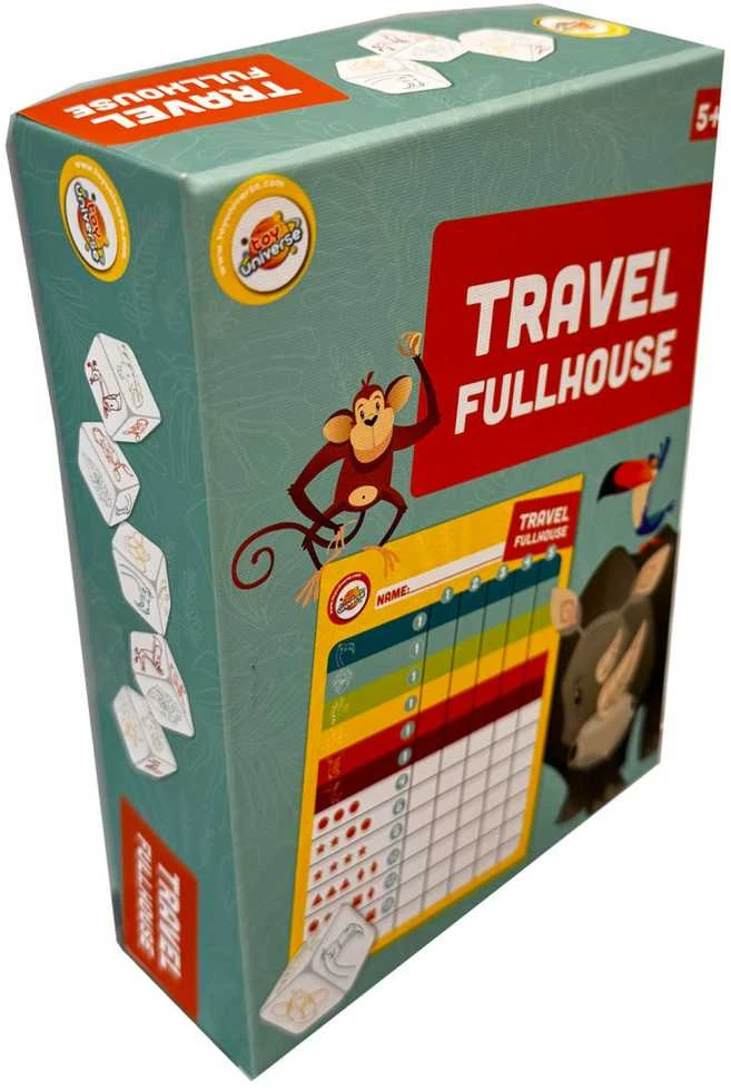 Spalvų žaidimas „Fullhouse“ kelionėms