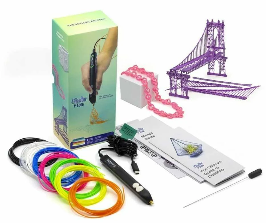 3D rašiklis - 3Doodler FLOW, juodos spalvos