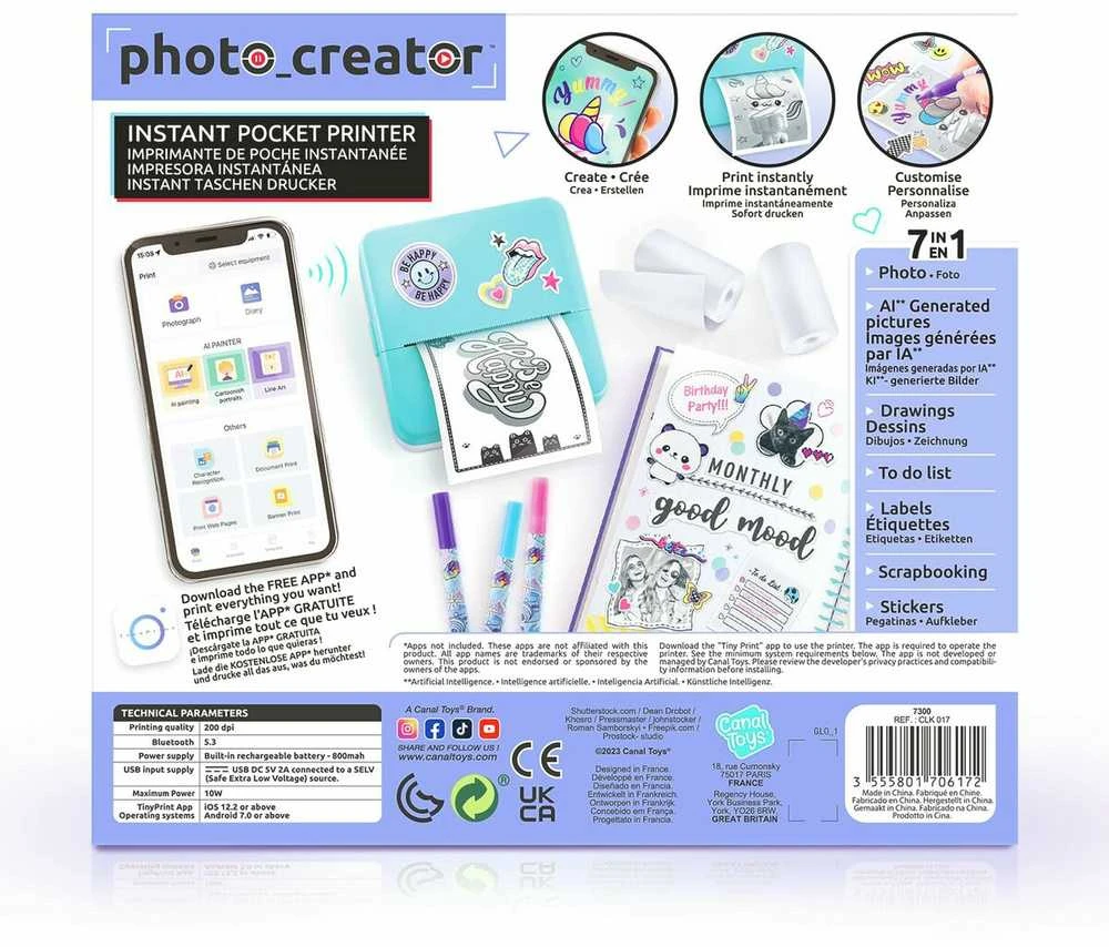 Carruzzo Canal Toys Instant Pocket Spausdintuvas