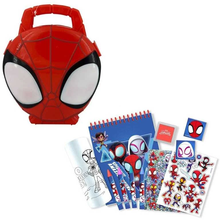 Kids Euroswan Spiderman Žmogaus-voro spalvinimo rinkinys su kietuoju dėklu