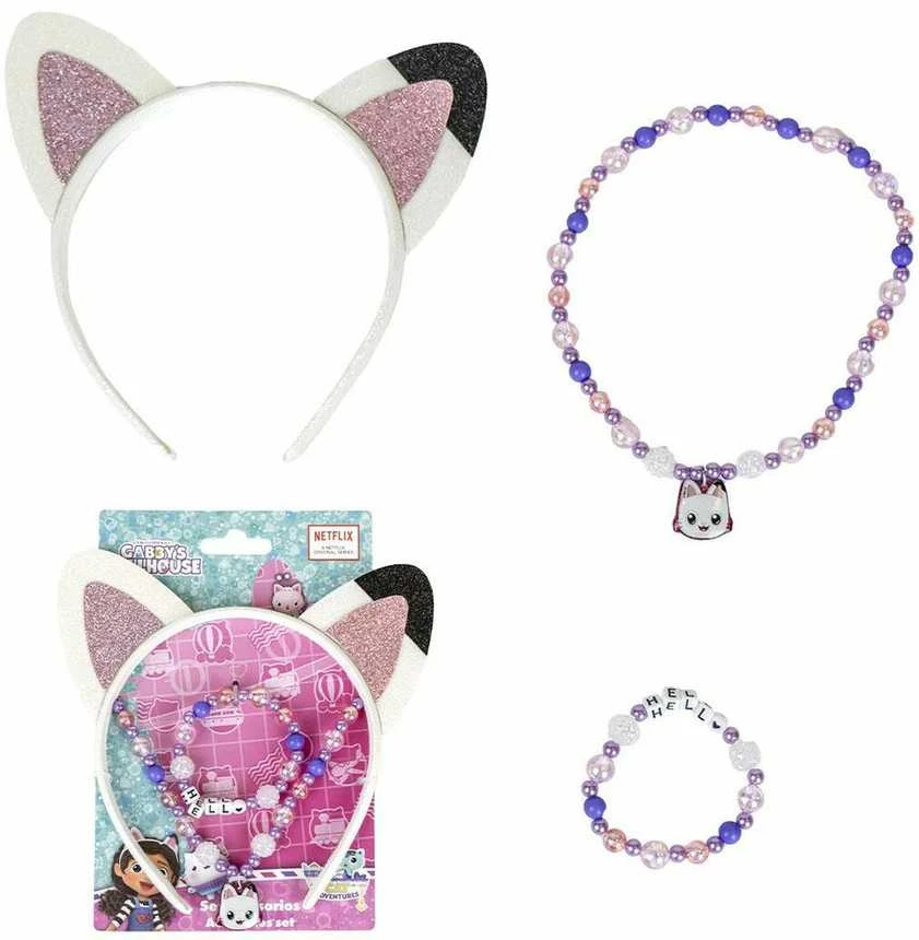 Papuošalų komplektas Gabby's Dollhouse Rožinė 3 Dalys