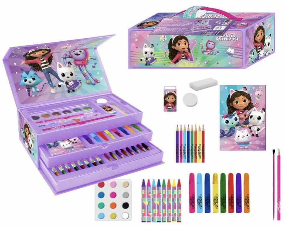 Gabby's Dollhouse CERDÁ Gabbys Doll House colouring stationery case