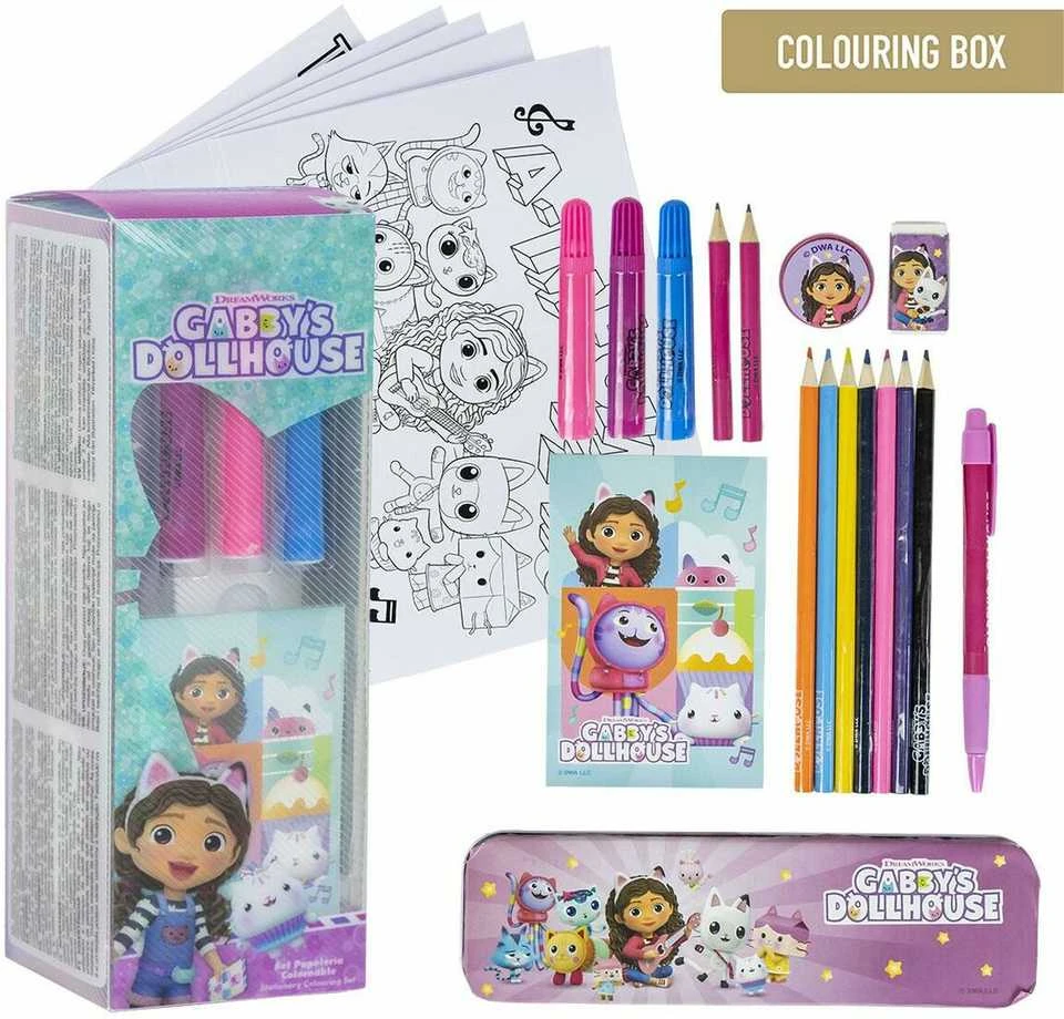 CERDÁ Set de Papetărie Gabby's Dollhouse Rožinė 24 Dalys