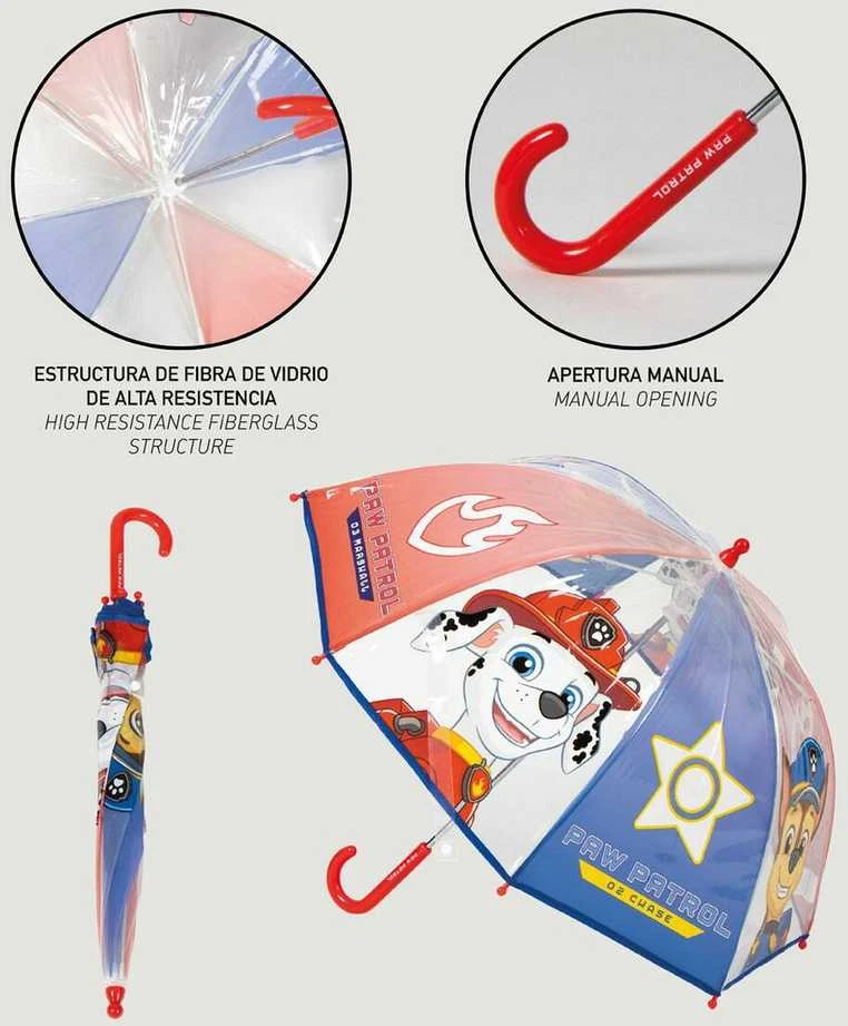 Spin Master CERDÁ Paw Patrol manual bubble umbrella