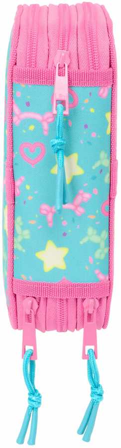 Safta Trigubas penalas Gabby's Dollhouse Confetti Rožinė Turkis 12,5 x 19,5 x 5,5 cm 37 Dalys