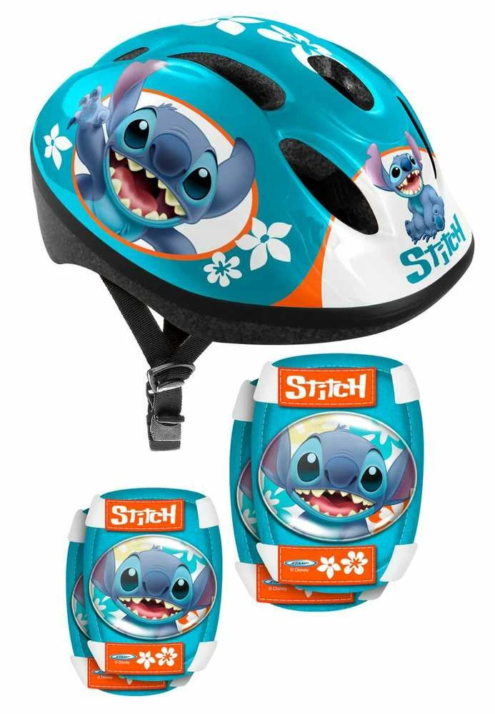 Stamp Reguliuojamas apsauginis komplektas S dydžio šalmas + apsaugos Disney STITCH SP0841