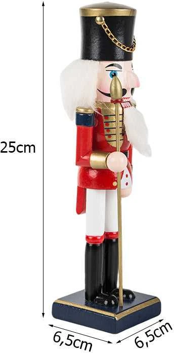 Medinė dekoratyvinė riešutų laužyklė kareivis, 35 cm