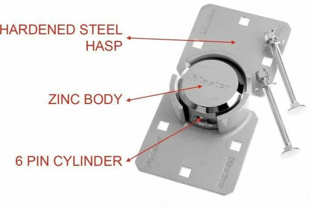 Master Lock Pagrindinis užraktas, paslėpta pakabinama pakabinama spyna su aukšta sek. Hasp 736EURD