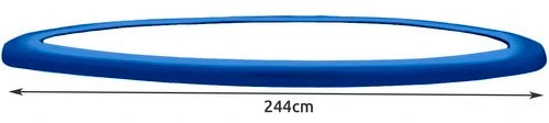 Spyruoklinis uždangalas 244 cm batutui - mėlynas
