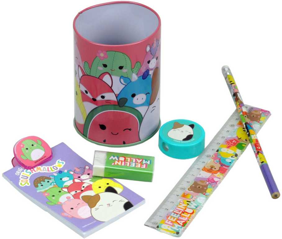 „Squishmallows Feelin'“ kanceliarinių prekių rinkinys, 7 vnt.