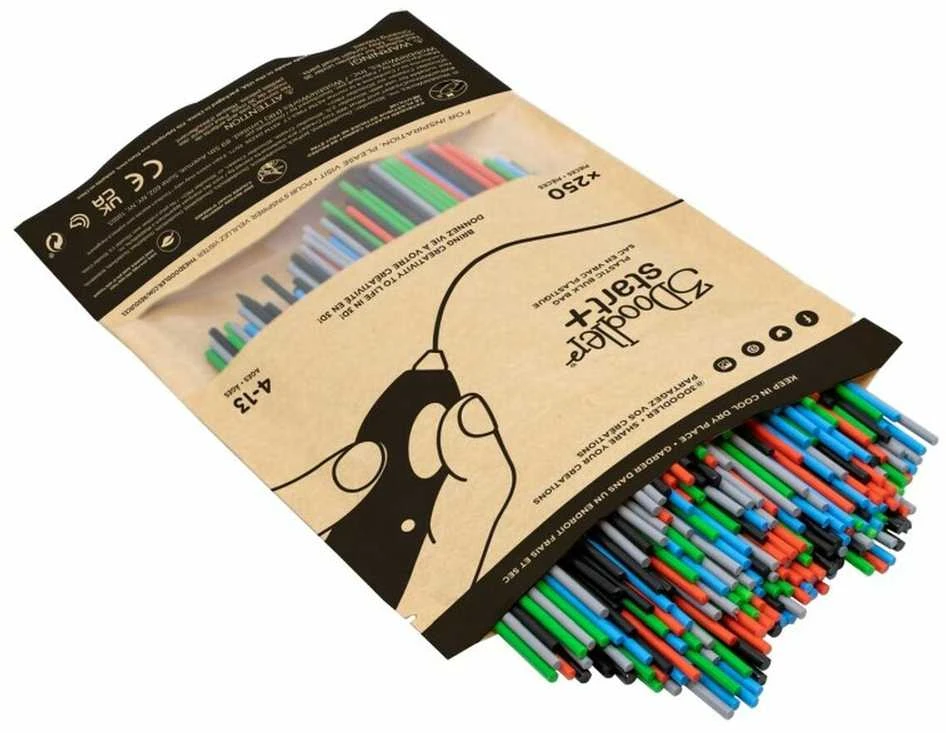 3Doodler Start Filament Eko | 2,5 mm | 250 vnt | 4 kolory Primary Pow