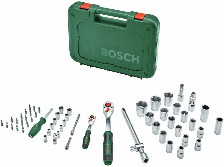 Bosch 1/4 1/2 Terkšlinis raktas rinkinys, 57 vnt.