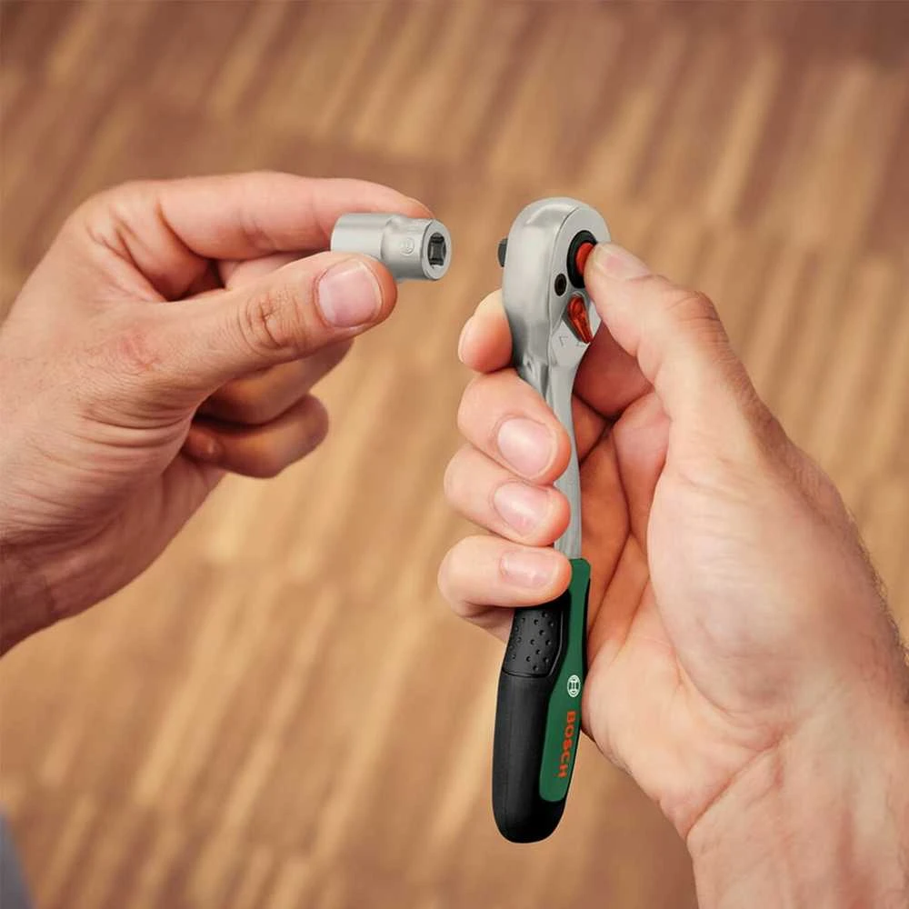 Bosch 1/4'' terkšlinis raktas su antgaliu