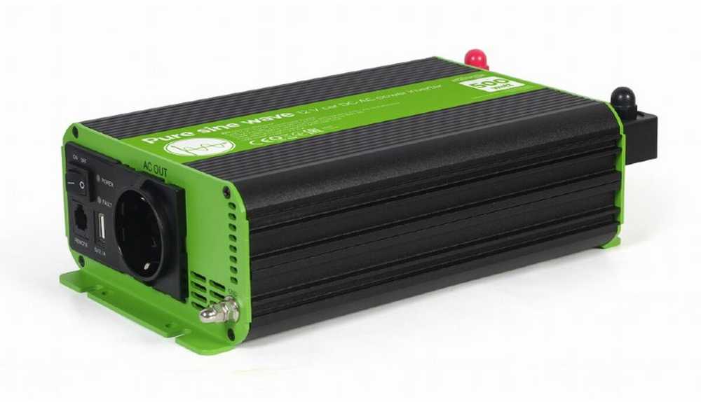 Gembird ENERGENIE 12 V grynos sinusinės bangos automobilio DC-AC maitinimo keitiklis 500 W