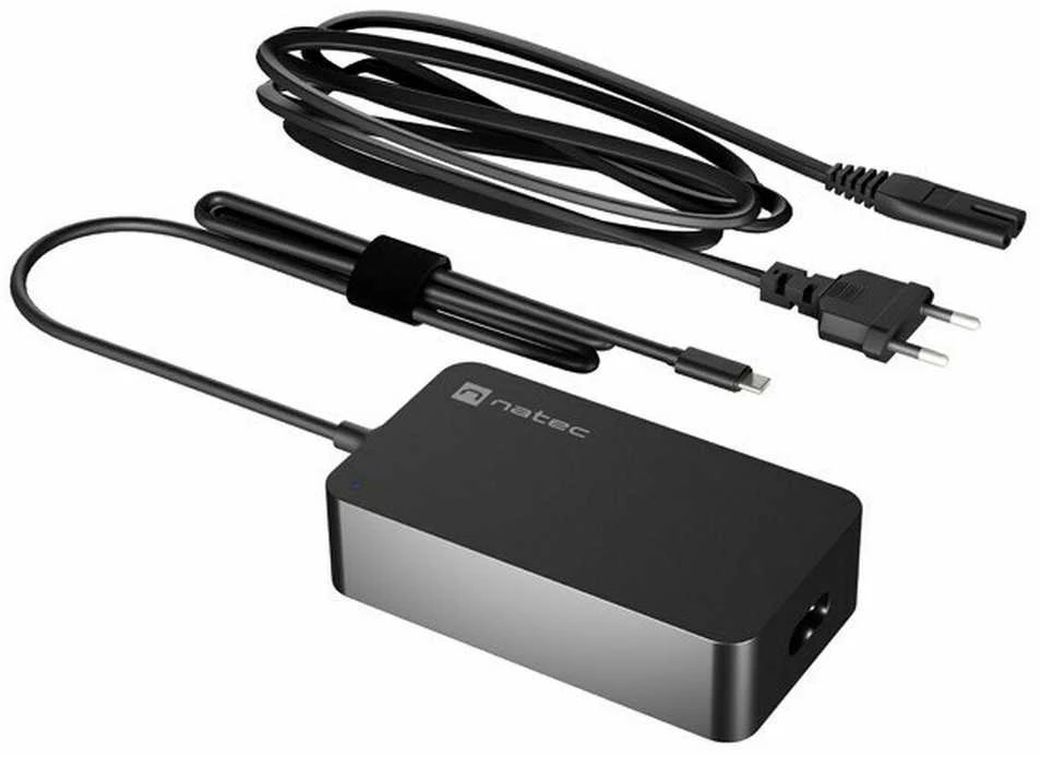 NATEC Nešiojamas kompiuteris charger Grayling USB-C 45W for laptops tablets phones