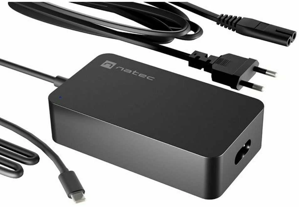 NATEC Nešiojamas kompiuteris charger Grayling USB-C 45W for laptops tablets phones