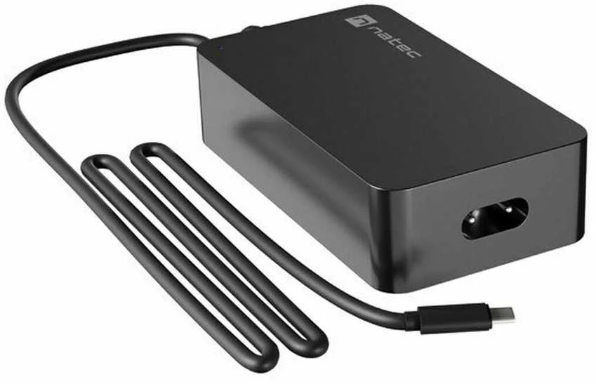 NATEC Nešiojamas kompiuteris charger Grayling USB-C 45W for laptops tablets phones