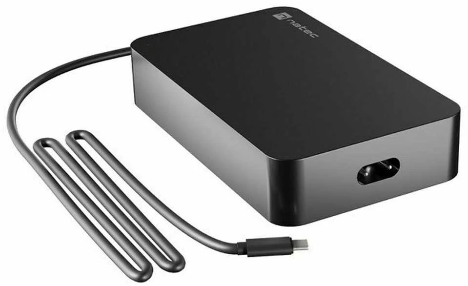 NATEC Nešiojamas kompiuteris charger Grayling USB-C 90W for laptops tablets phones