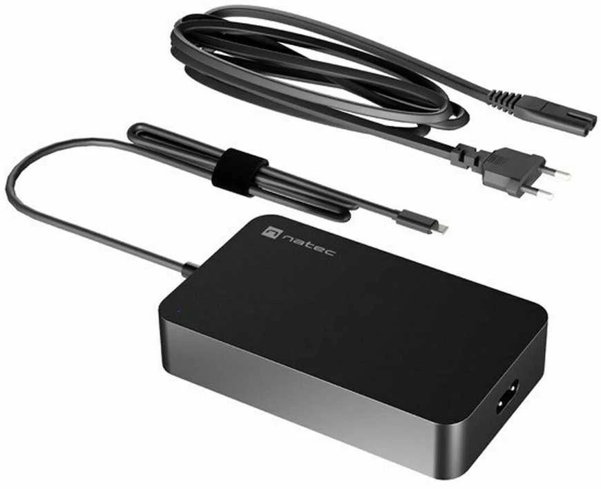 NATEC Nešiojamas kompiuteris charger Grayling USB-C 90W for laptops tablets phones