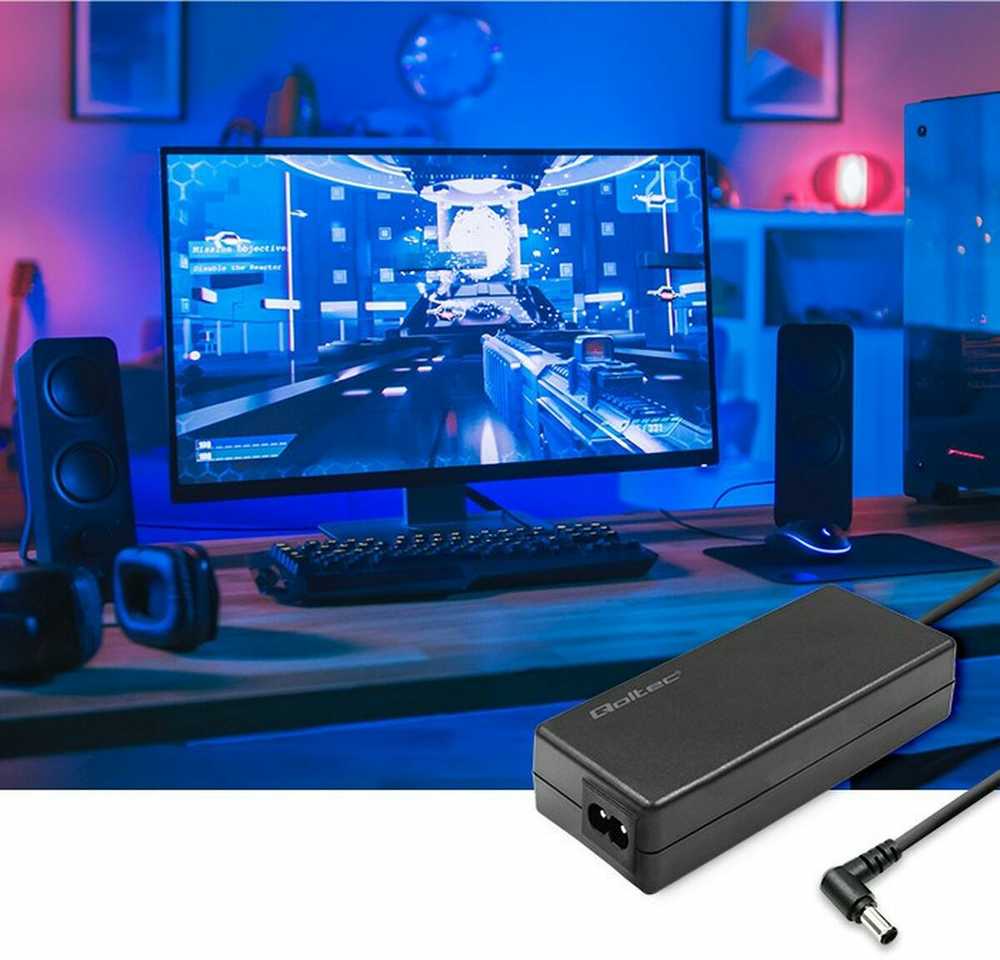 QOLTEC 52400 maitinimo adapteris Samsung monitorius 30W / 14V / 2.1A / 6.5x4.4 kontaktas / maitinimo kabelis