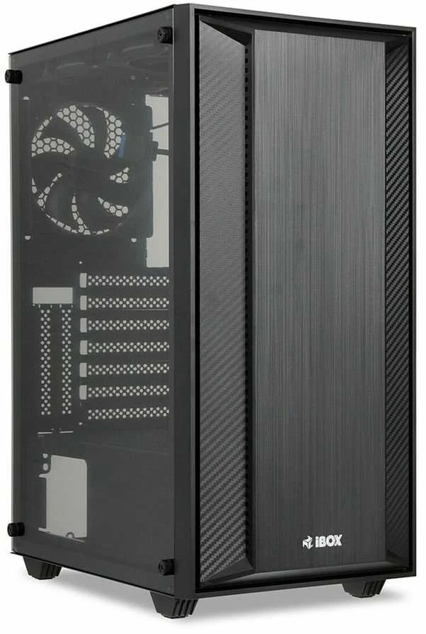 Kompiuterio Korpusas - iBox CETUS 906 ATX Midi Tower 29cm GPU 16cm CPU Aušintuvas Juodas
