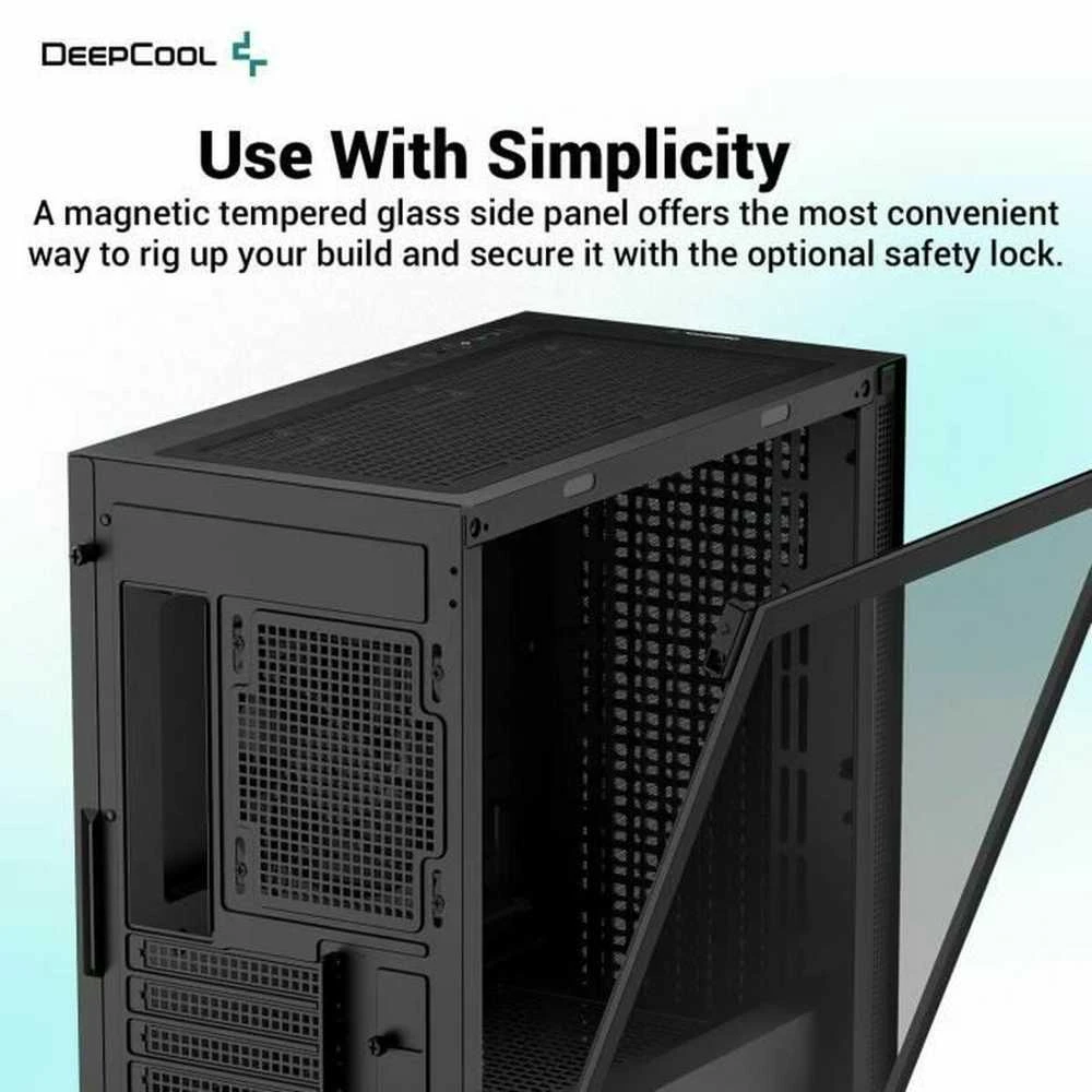 Korpusas Deepcool CH370 Juodas, Micro ATX
