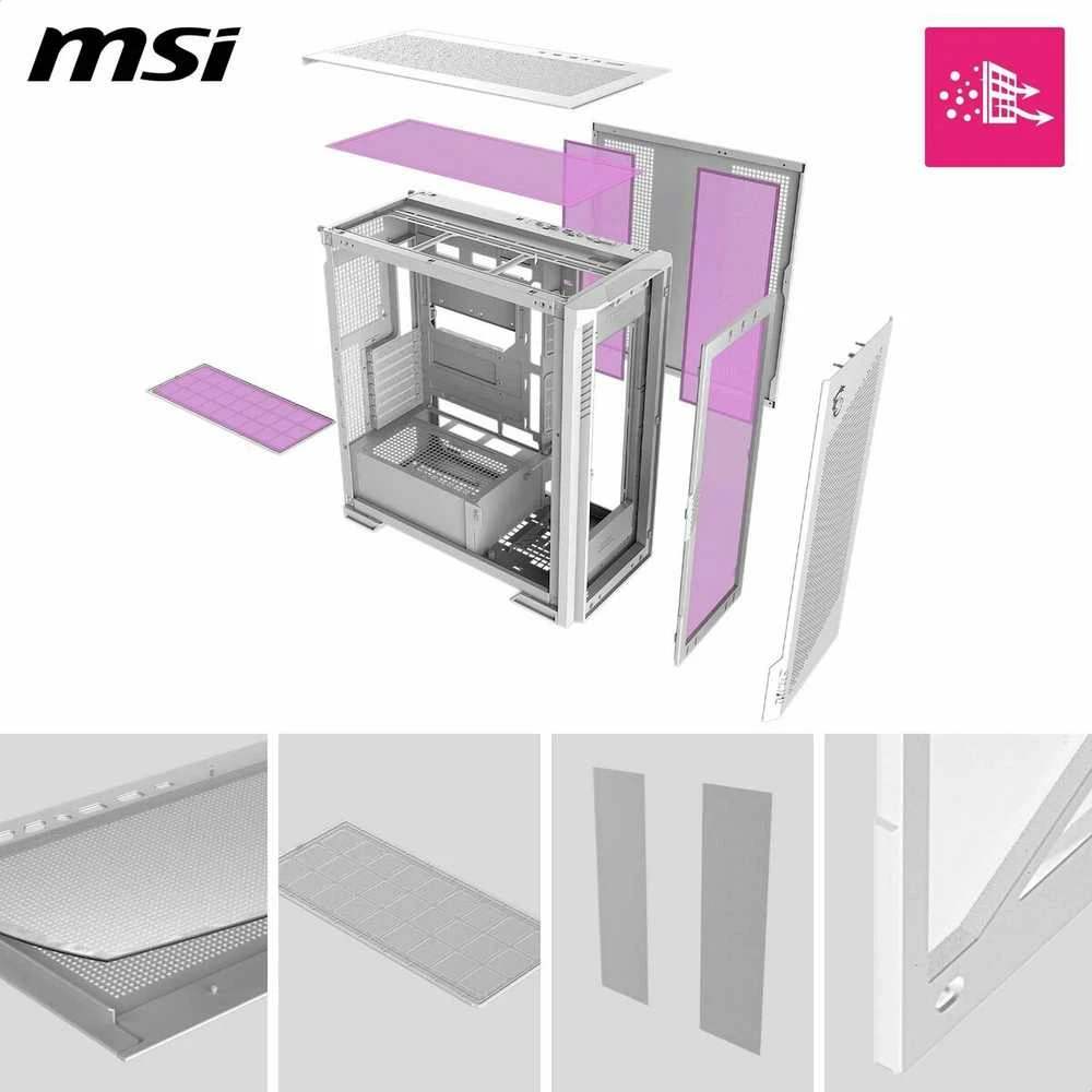 MSI MPG Velox 300R Airflow PZ Baltas