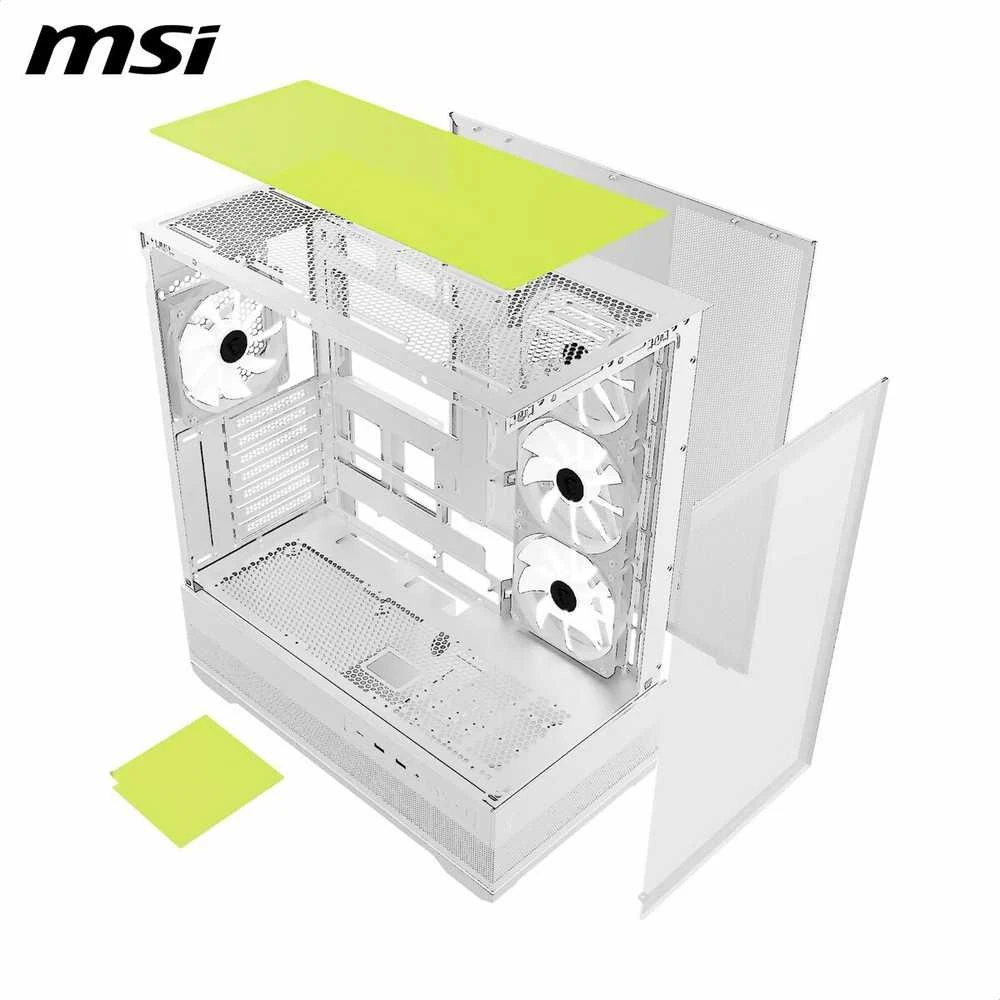 MSI MAG PANO 110R PZ Baltas kompiuterio korpusas Midi Tower