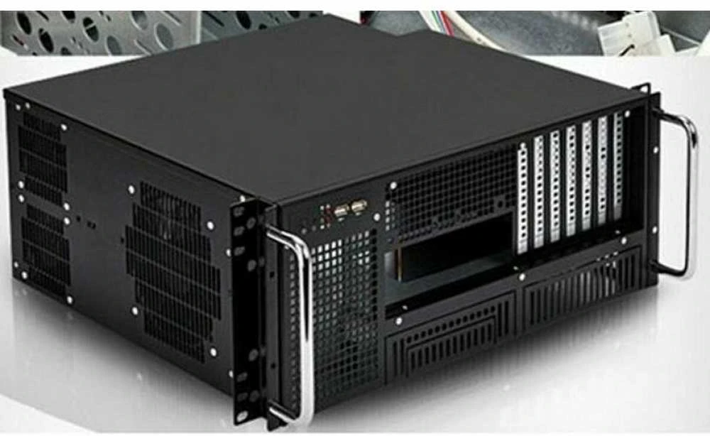 TECHLY 307377 19 4U pramoninė ant stovo montuojama važiuoklė ATX juodas