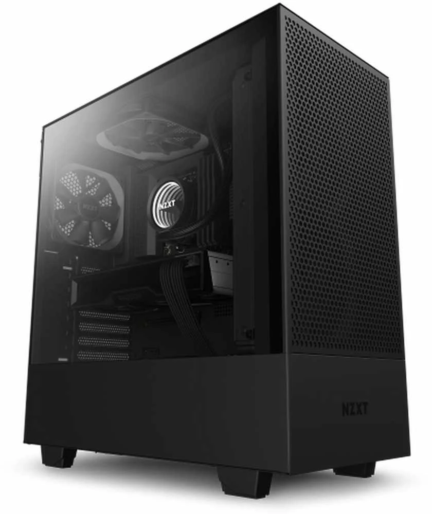 NZXT PC korpusas H5 Flow midi tower 2024 juodas langas