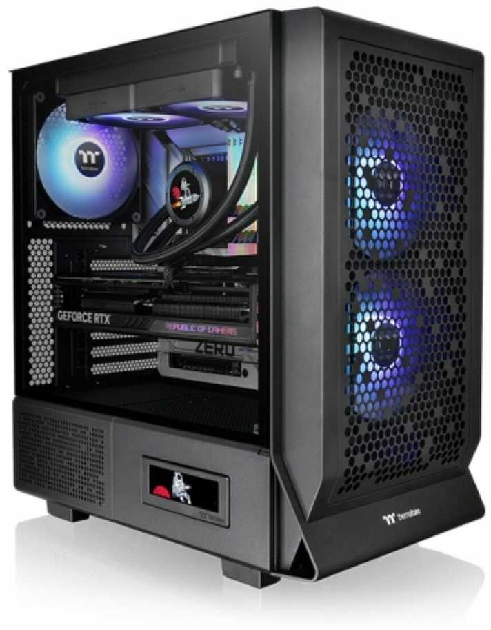 Thermaltake Ceres 330 TG ARGB, Tower tipo korpusas - juodas, grūdintas stiklas
