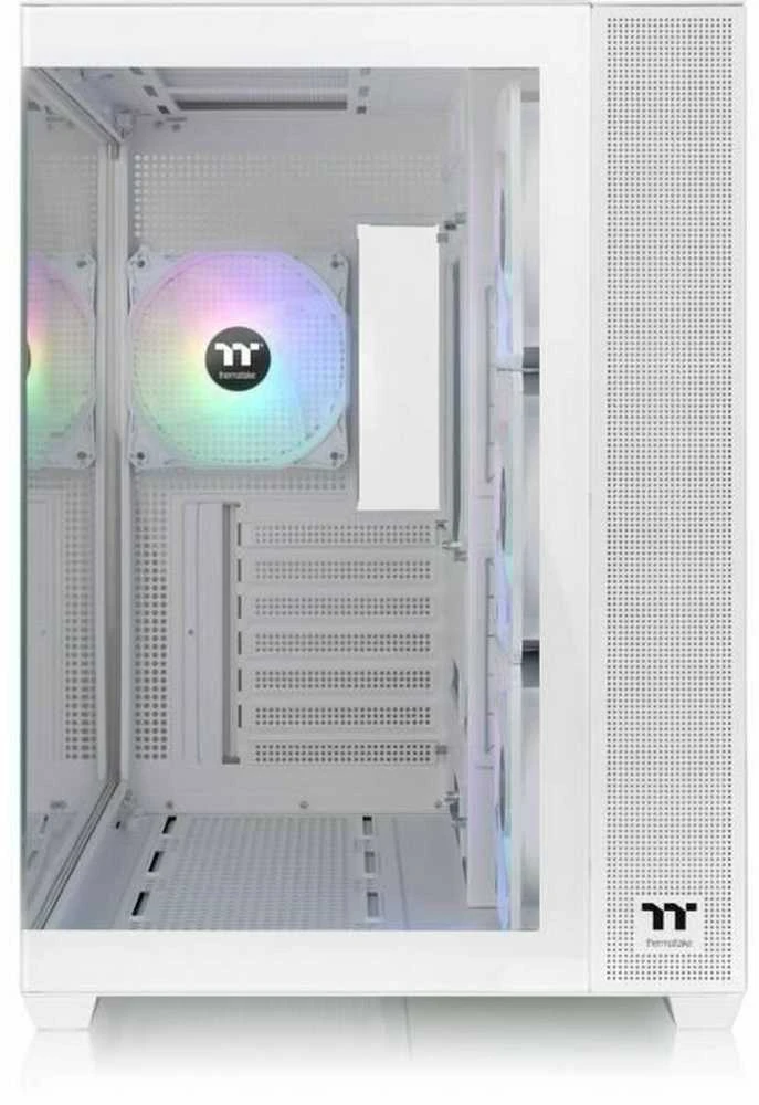 Thermaltake View 380 TG ARGB Snow, bokšto formos korpusas - baltas, grūdintas stiklas x 2